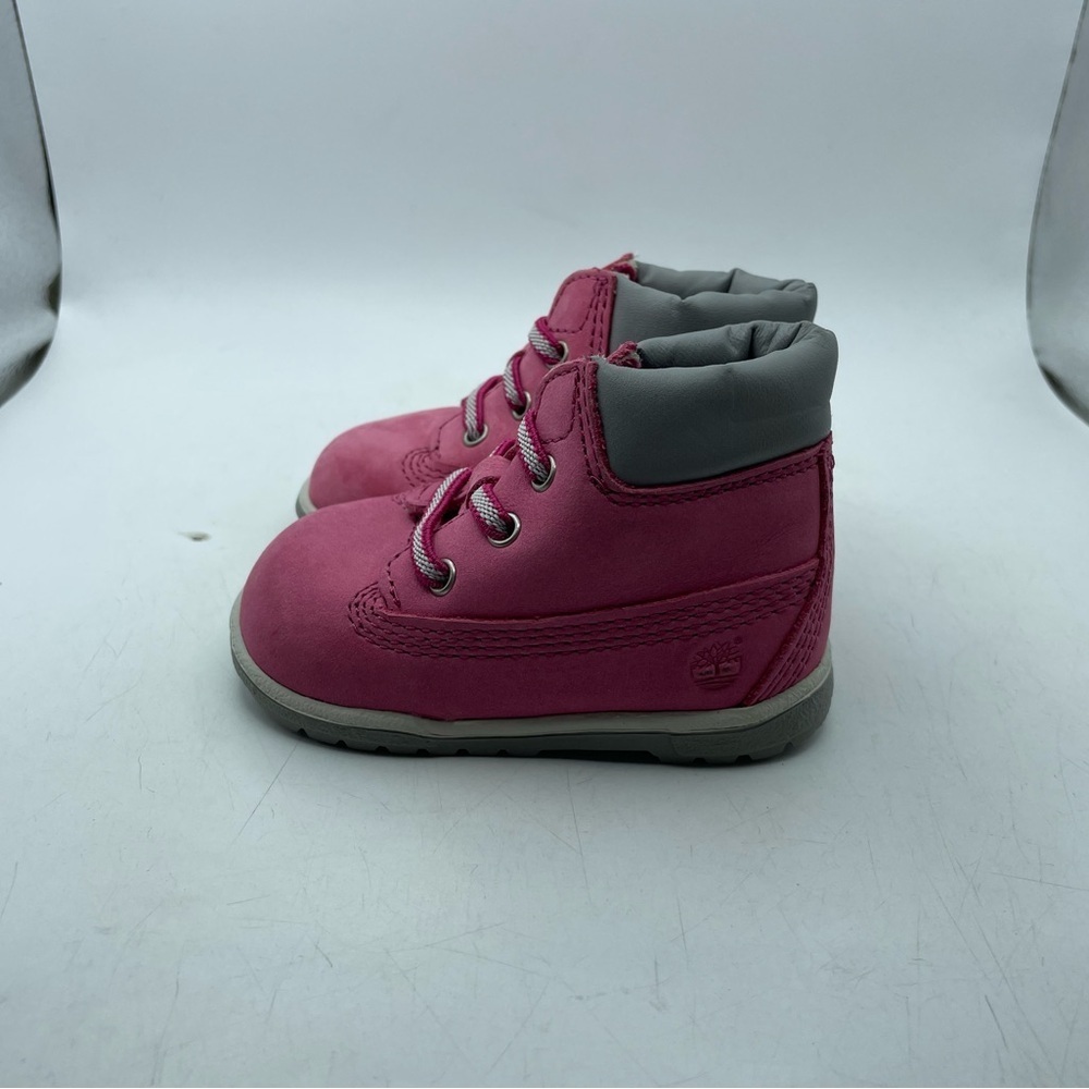 Timberland Pink and Gray infant Boots size 2C